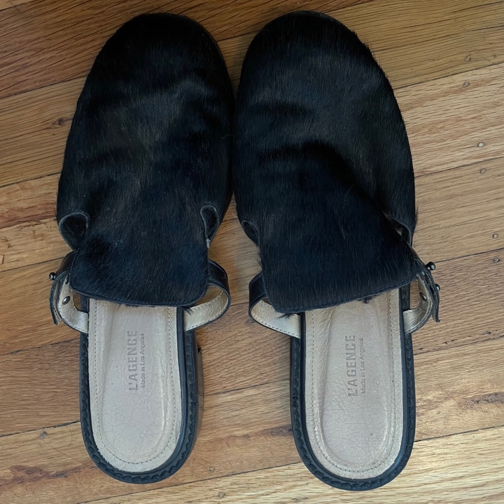 L'agence Pony Hair Mules